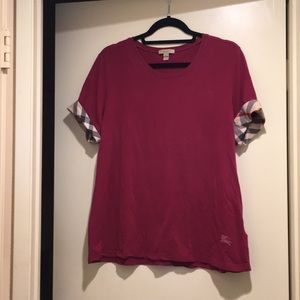 Authentic Burberry Brit burgundy top